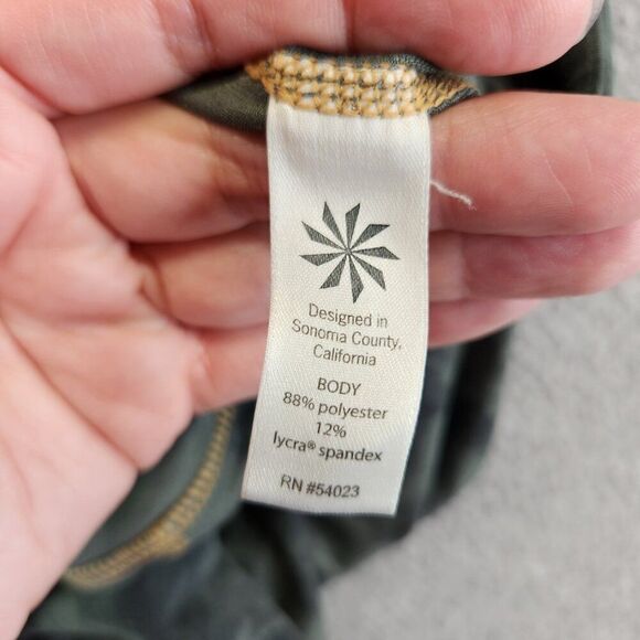 Athleta Leggings Womens Small Green Tie Dye Capri Mid Rise Yoga Practice - Picture 11 of 13